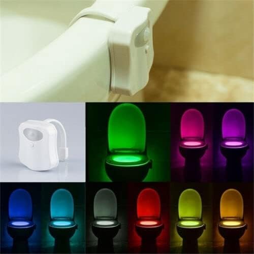 T8PRO Toilet Night Light|Toilet Seat|Motion Sensor Lights Indoor|LED Night Light|Activated LED|Bathroom Accessory|8 Colors Changing Bowl (1)