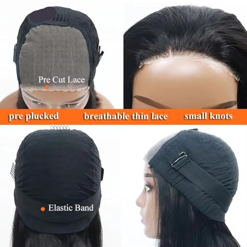 Perruque cheveux humains fermeture dentelle 4x4 | Qualité supérieure Bob 14"