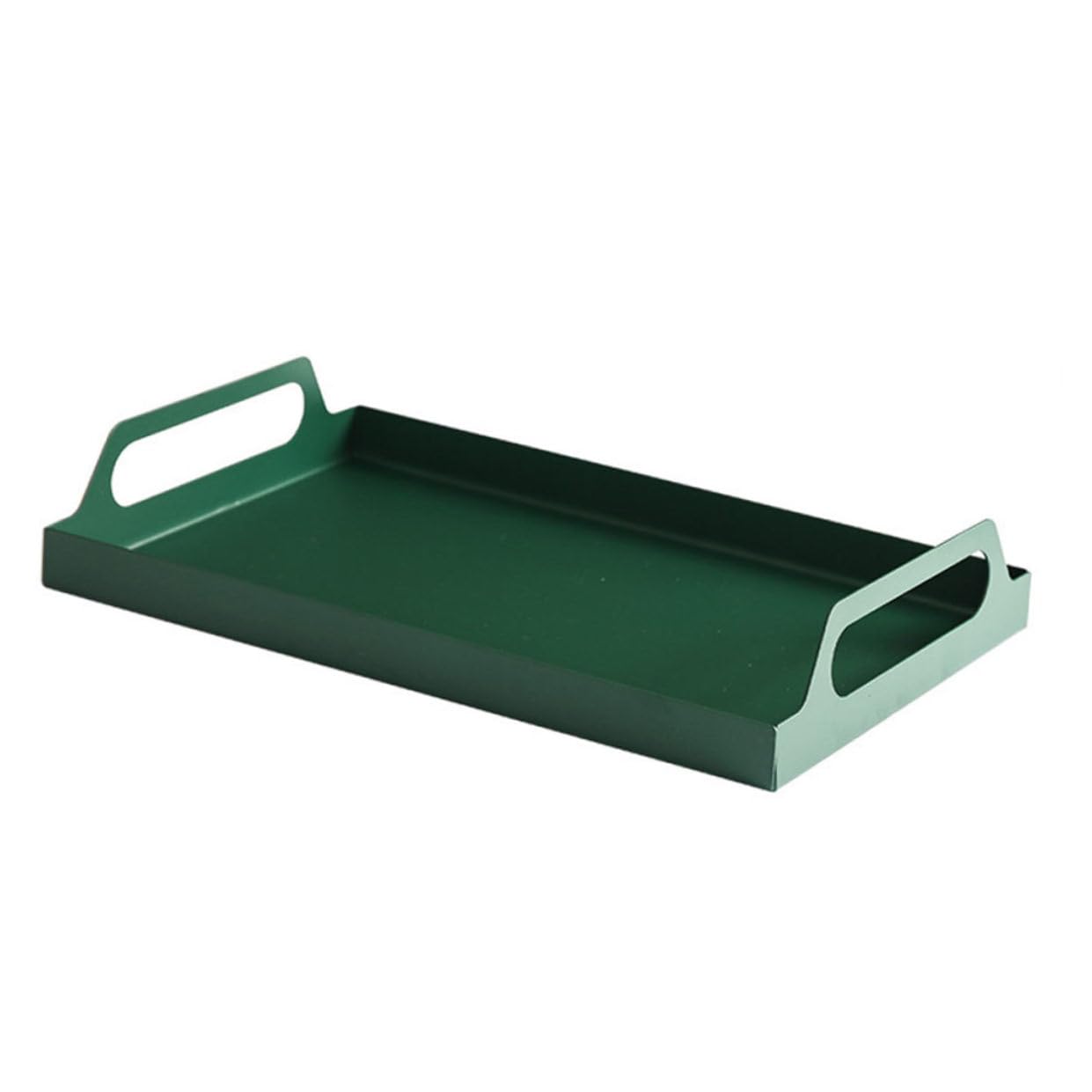 IMIKEYA Bandeja Diseño Simple para Servir Postres y Dulces Apilable y Reutilizable de Hierro Inoxidable Rectangular Adecuado para Cocina y Hogar