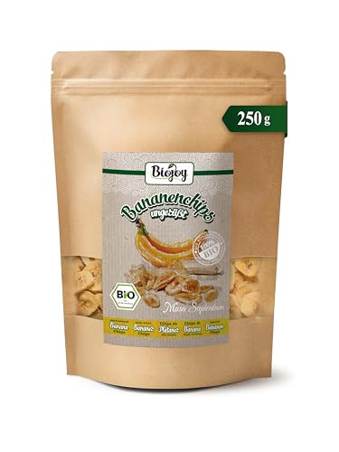 Biojoy Chips de plátano Ecológico (250 g), horneados en aceite de coco, sin azúcar añadido y sin azufre