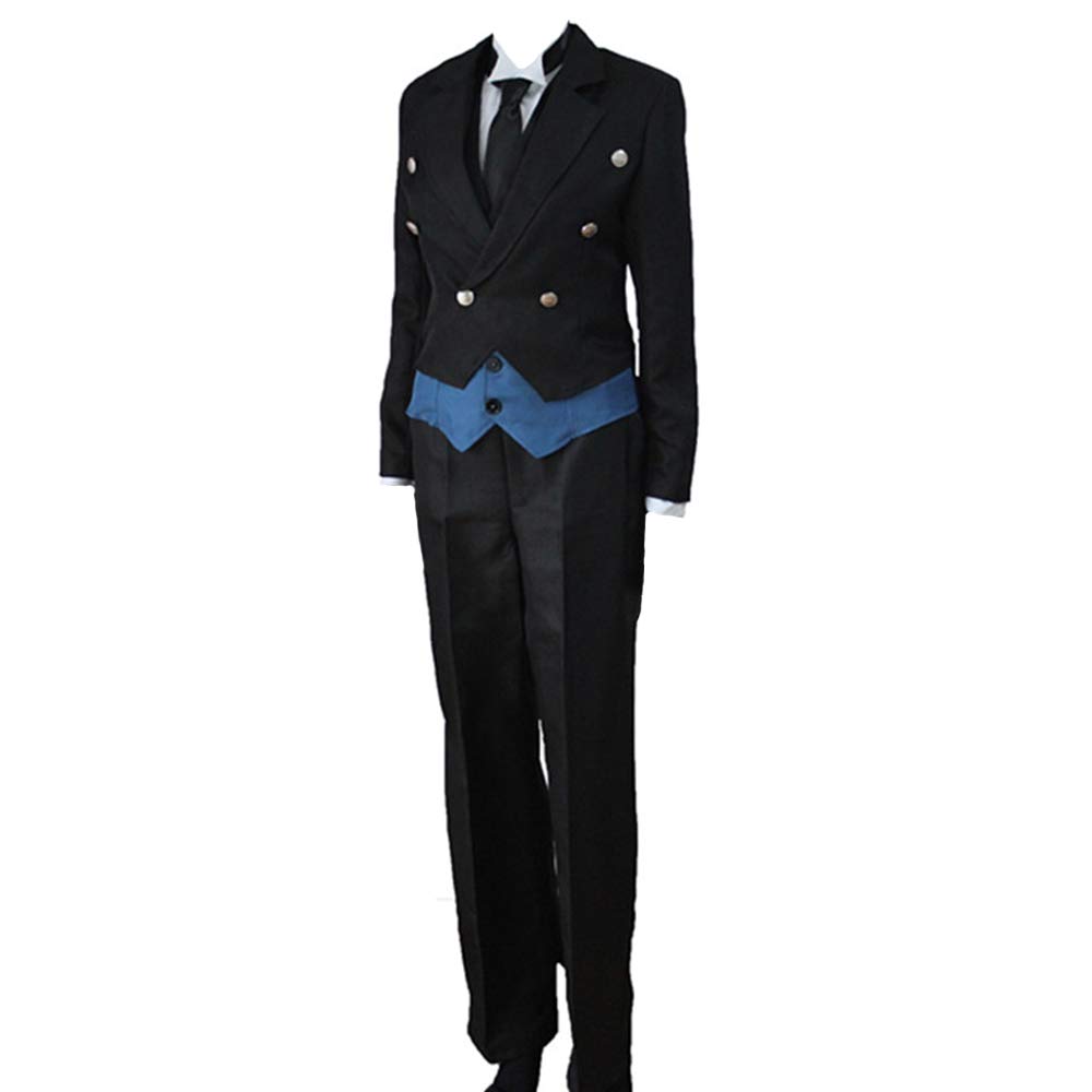 GegexliAnime Kuroshitsuji Cosplay Costumes Sebastian Michaelis Uniforms Halloween Party