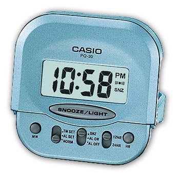 Casio Alarm Clock With Led/Snooze/ Pq30-2D #TOP20