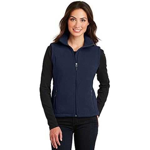 Port Authority Women's True Navy Fleece Vest Cover