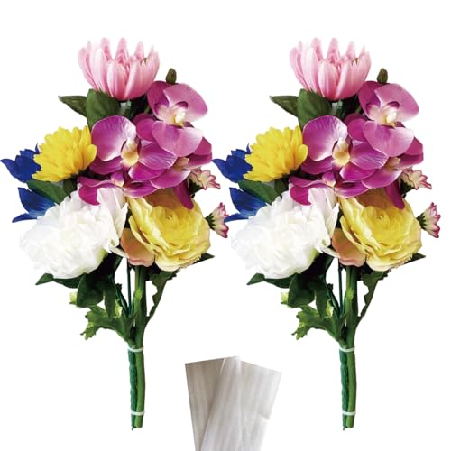 造花 はなこ 【 お供え 造花 】 仏壇用 仏花 仏壇 仏壇花 お墓 墓用 墓花 2束組 Ver.mm (204wr)