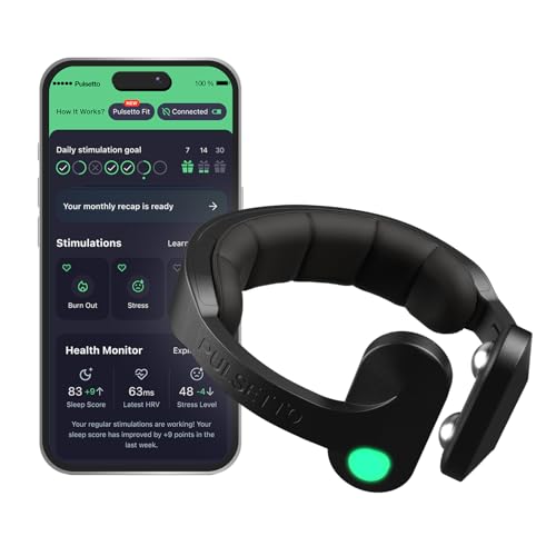 Pulsetto FIT (V2) – Appareil de Bien-être Portable pour la Relaxation, Le Sommeil et Le Bien-être Quotidien