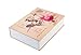 EIOUMAX 9.6 x 6.2 x 2.2 inches Beatiful Rose Inches Book Safe with Key Lock, Metal,safe for money