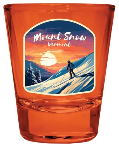 Vaso de shot naranja souvenir 2 oz