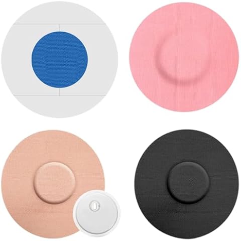 20 Pack Sensor Covers for Freestyle Libre 3 No Glue in The Center Latex-Free Adhesive Patches for CGM Cover