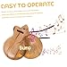 BESPORTBLE 2pcs Musical Castanets for Natural Wood Finger Clappers for Home Play and Dance Inspires Creativity with Safe Material Bright Colors for Engagement