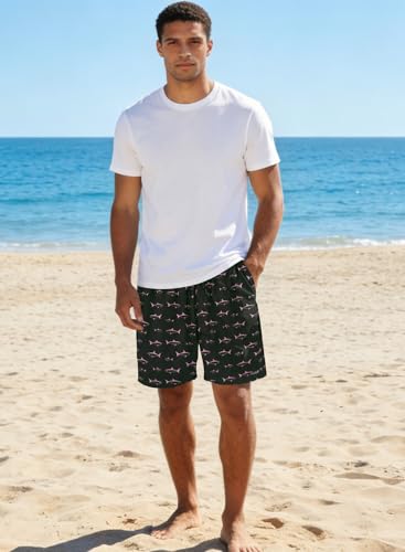 Image of HOdo Mens Swim Trunks with Mesh Liner 9 inch Quick Dry Swim Shorts Bathing Suits for Men Swimwear Board Shorts wiht Pockets