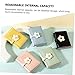 LIFKOME Korean Style Trifold Student Wallet for Lightweight PU Change Purse with Flower Pattern Compact Card Organizer Storage Cute Green Fashion Purse for Teens