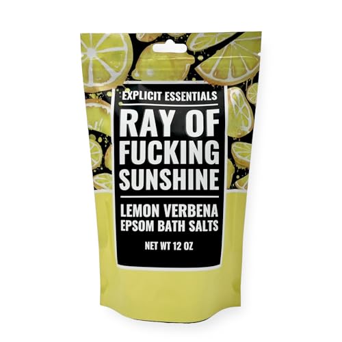 Explicit Essentials Lemon Verbena Epsom Bath Salts, 12 oz