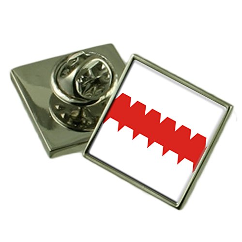 Badge homme argenté silber aux finitions soignées en métal précieux