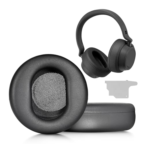 Almohadillas de repuesto compatibles con Microsoft Surface GEN I, almohadillas para auriculares para Microsoft Surface GEN II (negro)