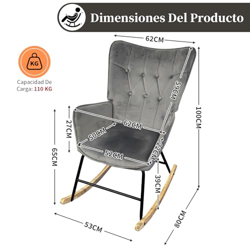 La mejor selección de Mecedoras disponible en línea para comprar. 5 Imagen adicional