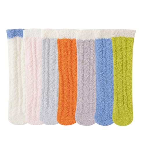 Chaussettes chaudes d'hiver enfant et bébé : lot de 7 paires longues et douillettes