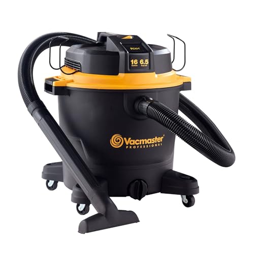 Vacmaster Professional - Wet/Dry Vac, 16 Gallon, Beast Series, 6.5 HP 2-1/2" Hose (VJH1612PF0201), Black by Vacmaster - Used condition - US$102.99