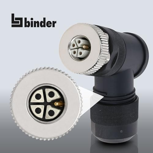 M12 passage de câble 8-13mm prise coudée binder alimentation IP67 - 5