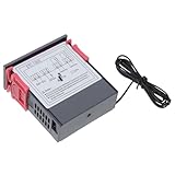LIFKOME Digitaler 12v Temperaturregler mit Schalter und Sensor für Kühlschränke und Fischverarbeitungsmaschinen Präzise Temperatursteuerung Zuverlässige Digitalanzeige Kompatibel