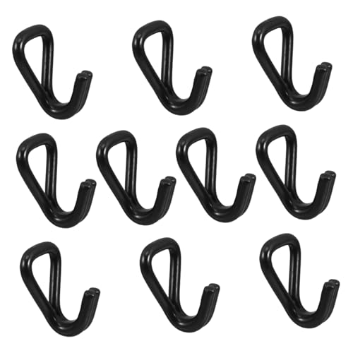 Zerodeko 10pcs Sturdy Double j Hooks Heavy Duty for Garage Warehouse Broom Storage Coat Hanger Bike Rack Pegboard
