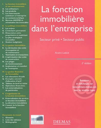 La fonction immobilière dans l'entreprise : Secteur privé - Secteur public