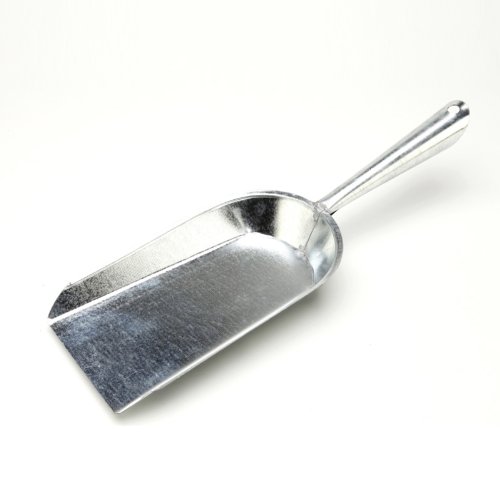 Pelle à cendres Ateliers Dixneuf style plat métal argenté 13,5 x 40 cm