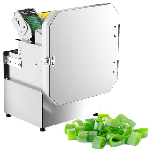 GESAIDES Green Onion Celery Parsley Cutter Chopper, Cabbage Chilli Pepper Shredding Cutting Machine, Vegetable and Fruit Slicing Machine, 150kg/hour, 200W