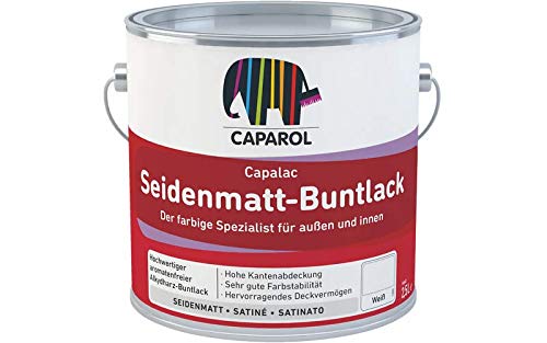 KAPALAC SEIDENMATT-BUNTLACK WEISS 0,75 Liter hochsynthetisch hohe Qualität für Eisen und satiniertes Holz
