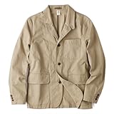 Huckberry Flint and Tinder 365 Utility Blazer, Mens Sports Coat, Casual Blazer, Khaki, Large
