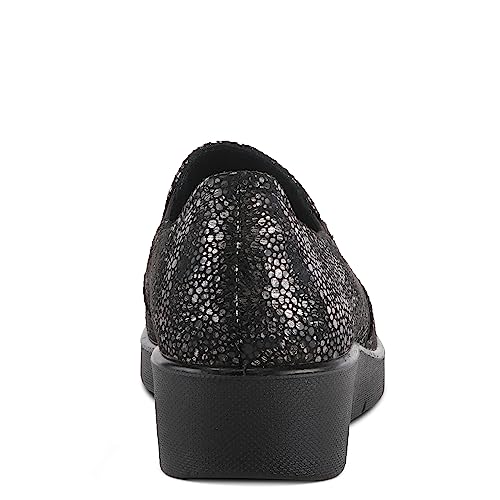 Image of Flexus Spring Step Pellegrini Women's Loafer - Embossed Clogs Platform Loafers for Women - Stretchable Casual Slip On Shoes