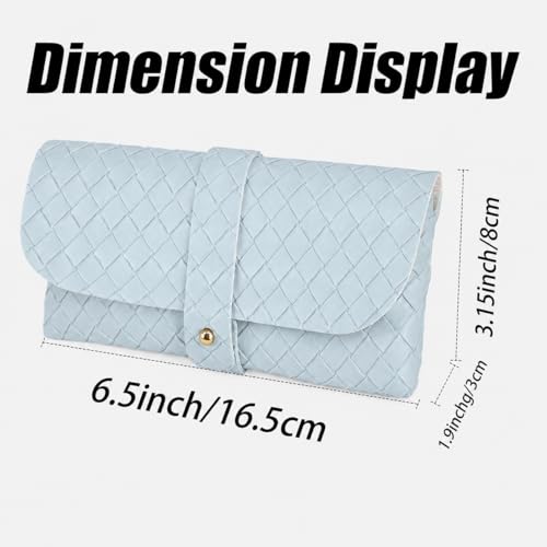 Image of Glasses storage bag Travel sunglasses myopia glasses storage bag Fashion leather storage bag