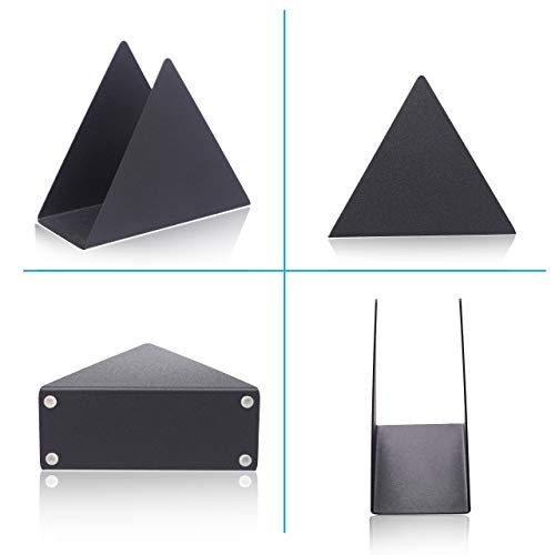 Rustic Napkin Holder - Black Triangle Metal Napkin Holder For Table - Kitchen Napkin Dispenser - Kitchen Accessories - Restaurant Decor - Bar Accessories And Decor