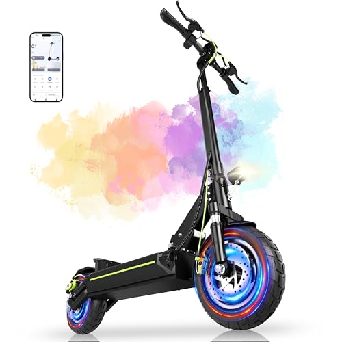 TODIMART D5 Trottinette Électrique Adulte, Autonomie 45–50 km, Batterie 48V 10,4Ah, Moteur 800W Max, Pliable, Puissante, Double Suspension, Tout-Terrain,...