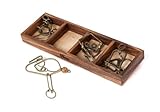 Monkey Pod Games Enigma Collection: Metal Brain Teasers Gift Set I (1-1-1)