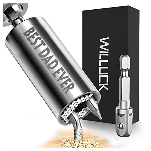 Gifts for Dad from Daughter Son,Universal Socket(7-19mm) BEST DAD EVER,Fathers Day Unique Gifts for Dad,Christmas Stocking Stuffers,Birthday Valentines Day Present for Dad,Gadget for Dad,Gifts Box