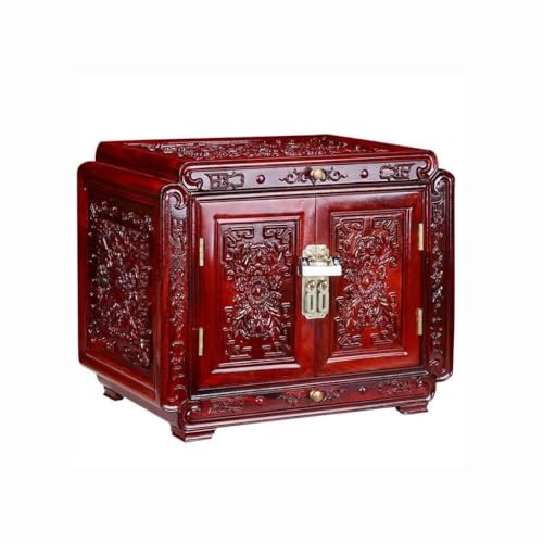 Antique Jewelry Storage Box, Retro African Red Sandalwood, 7-Layer Creative Jewelry Organizer, Wedding Gift, Fashionable Home Decoration