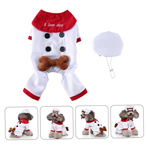 Disfraz para perro talla S blanco para Halloween y Navidad miniatura 4