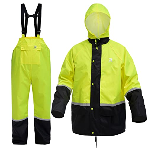 RainRider Rain Suits for Men Waterproof Breathable Rain Gear Durable