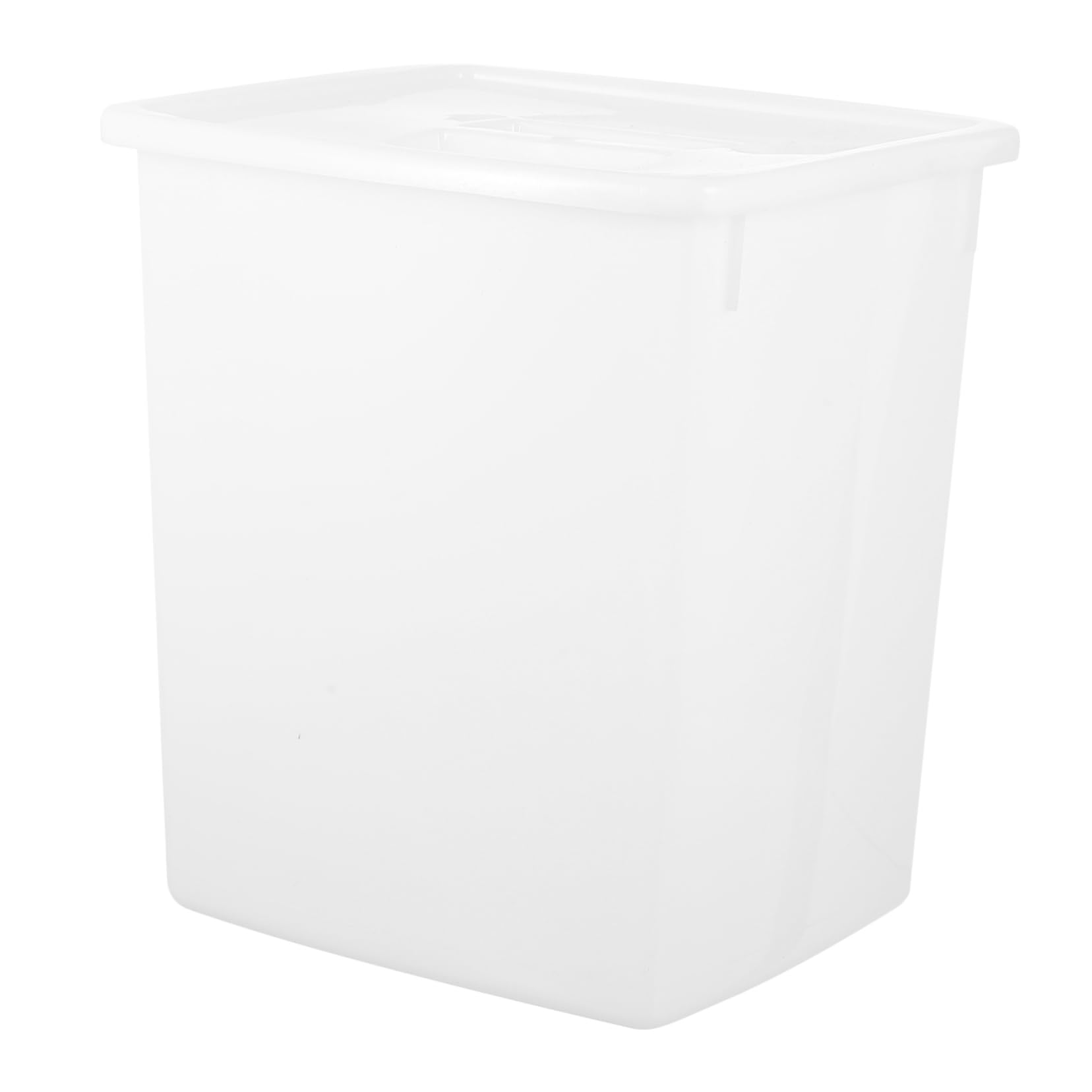 STOBAZA Thickened Plastic Water Container Cold Drink Bucket for Kitchen Milk Beverage Storage Sturdy White Design for Refrigeration