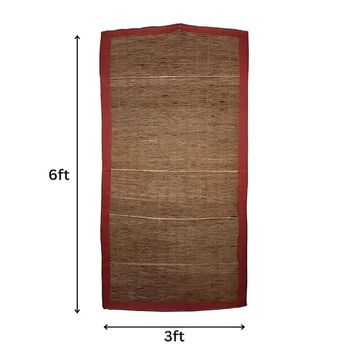 Image of Vetiver Curtains for Home Cooling - Natural Window Blinds for Summer - Handwoven Khas Khas Curtains - Eco-Friendly Khas Ki Jad (1)