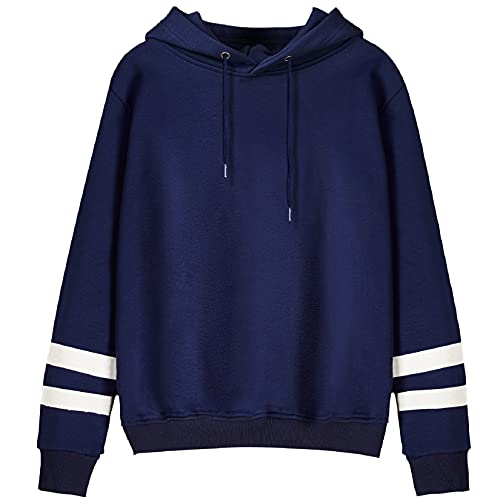 RITOSTA Femme Sweat a Capuche Sweatshirt Hoodies Sport Pull Coton à Manches Mode Fashion Pullover Longues Tops Blouse Grande Taille Chaleureux Vetement Shirt Hoodie(Marine, M) Cover