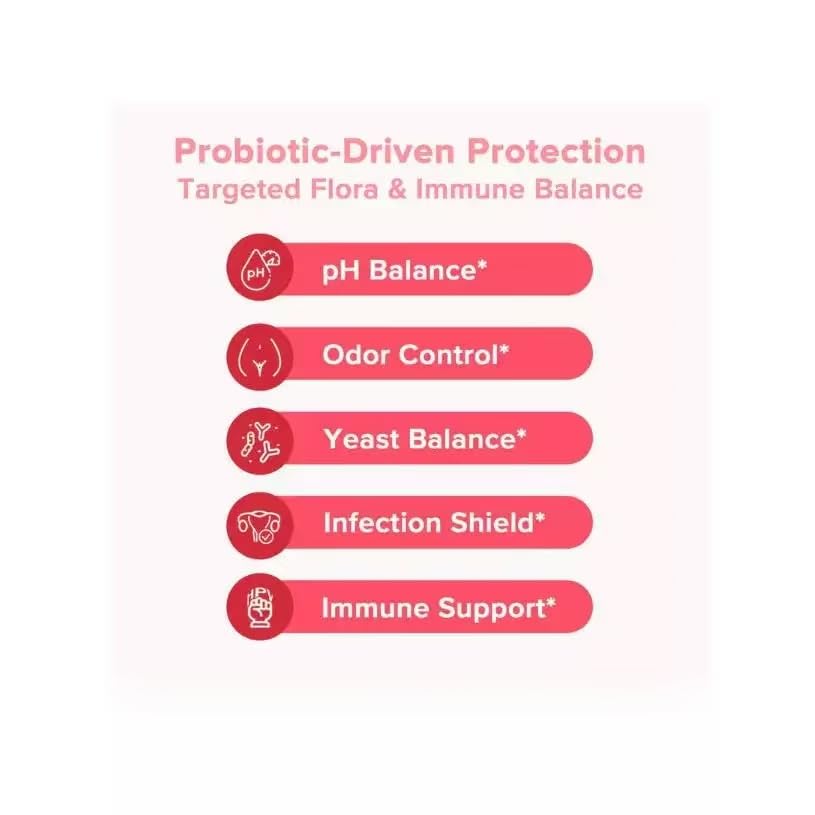 Probiotici vaginali per donne - Equilibrio del pH, odore vaginale sano, flora vaginale, equilibrio dei lieviti, supporto immunitario - Prebiotici e probiotici lattobacilli