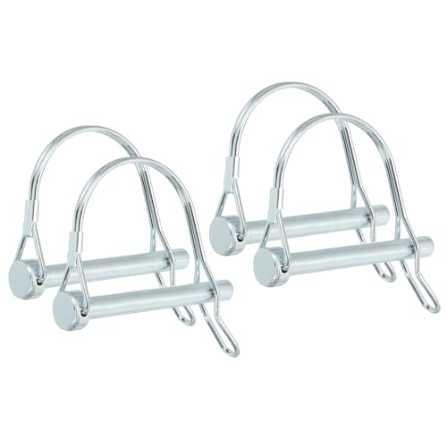 PATIKIL 4pz Perno di Bloccaggio per Albero 8x70mm Perno Accoppiamento Rimorchio Perni di Sicurezza Pto Archetto Contenimento Rotondo per Camion Rimorchi Falciatrici Trattori Barche