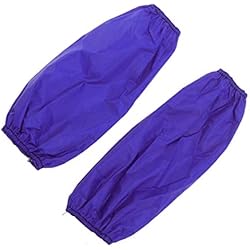 Equipos De Proteccion Personal En El Trabajo EXCEART 1 par de Manguitos Impermeables para El Brazo de La Cocina Mangas Protección Del Antebrazo de Pvc a Prueba de Aceite para Lavar Platos Cocinar Jardinería (Azul)