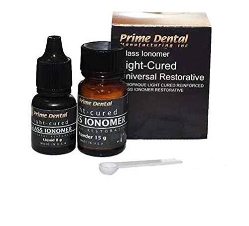 Prime-DENT Glass Ionomer Kit Light-Cured A2 6.8ml (Shade) # 000-185 000185 [ Shades ionomer ] 000-185 Us Dental Depot