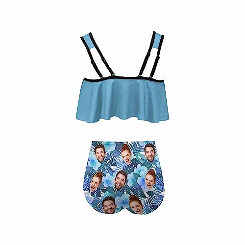 Custom Face Couple Matching Swimsuits Bikini Swim Trunks Shorts for Women Men4