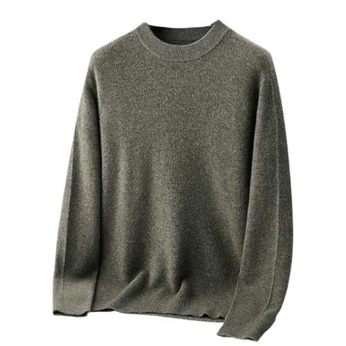 Pull cachemire homme haut de gamme avec col moyen épais et chaud