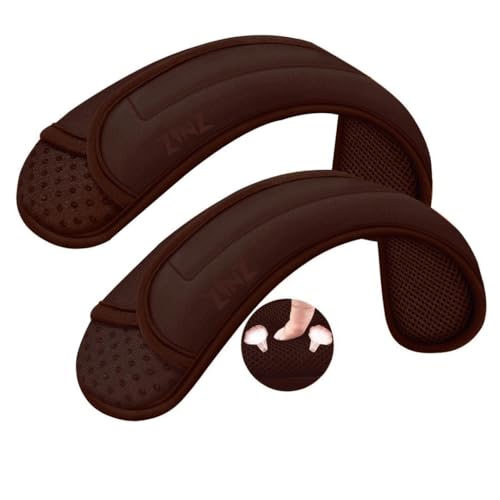 Image of ZINZ 2-Pack Universal Shoulder Pad with Ultra thick Cushion for Bag Luggage Bag Crossbody, Plus Long & Anti-Slip & Breathable,Brown