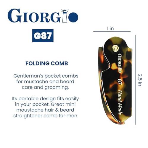Peine Giorgio G87 para Bigote y Barba 4.5 pulgadas miniatura 3