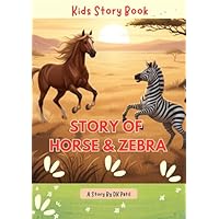 Kids Story book of horse and Zebra